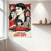 Ferris Bueller’s Day Off Retro Movie Poster Metal Tin Sign Vintage 80s Graphic Design for Home Bar Club Wall Decor