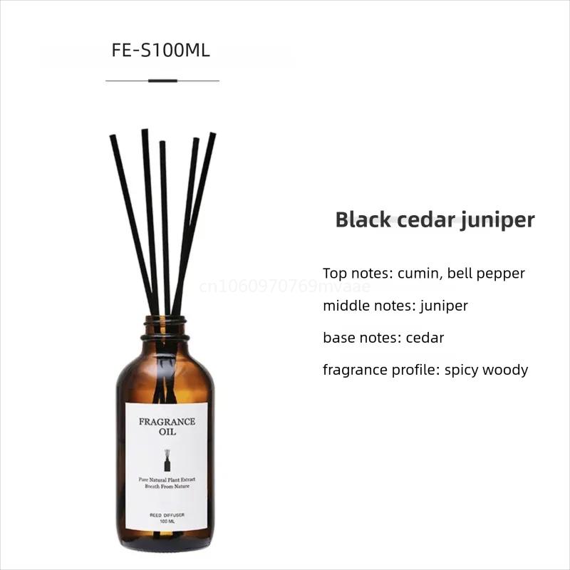 100ml Fireless Aromatherapy Essential Oil Rattan Aroma Bedroom Toilet Deodorant Household Decoration Gift Diffuser Air Freshener