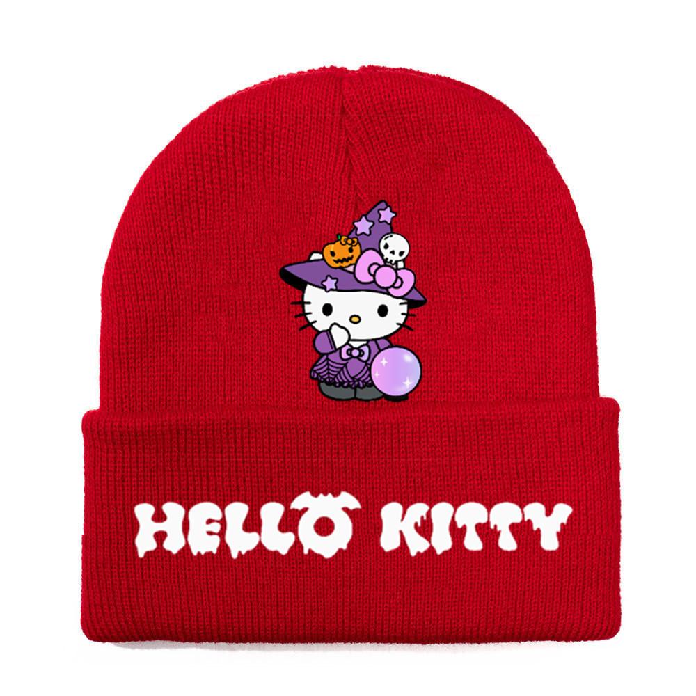 Halloween Printed Knit Cap For Winter Teens And Cartoon Enthusiasts