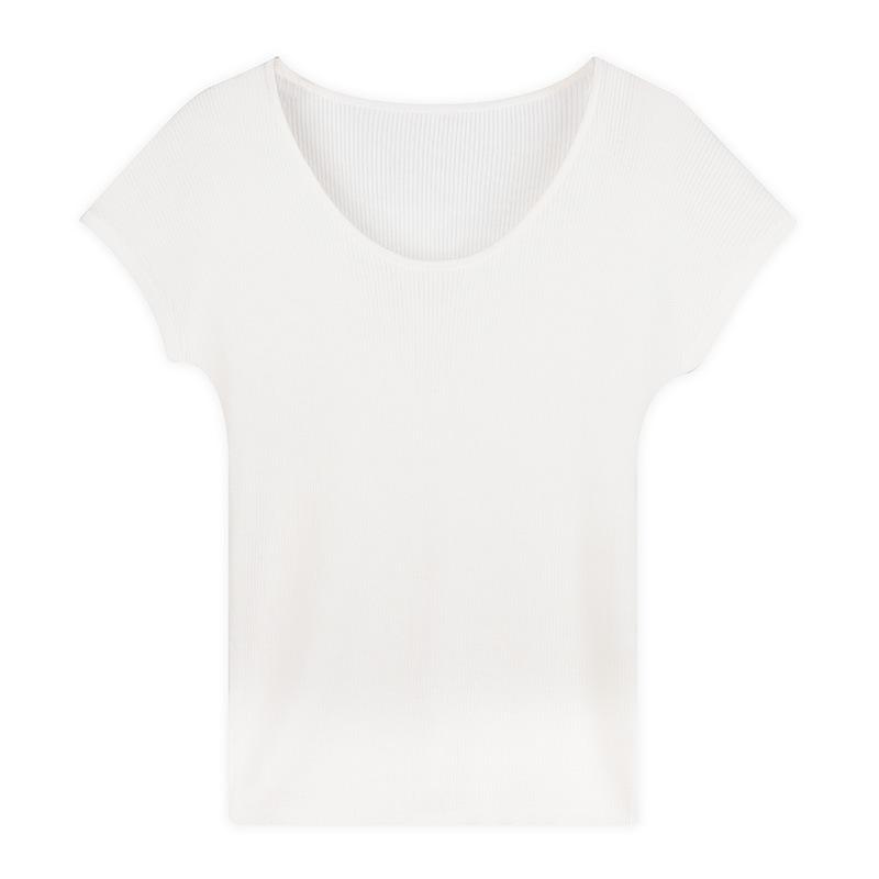 Island Country In Short-sleeved Shirt Women's Summer Thin Comfortable Knitted Top