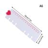Plastics Bookmark Ruler Wear Resistant Measuring Ruler Loose Leaf Hand Ledger Ruler  Student