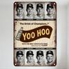 Vintage Yoo Hoo Metal Tin Sign Retro Baseball Players Photos 'The Drink of Champions' Bar Home Decor Man Cave Wall Art
