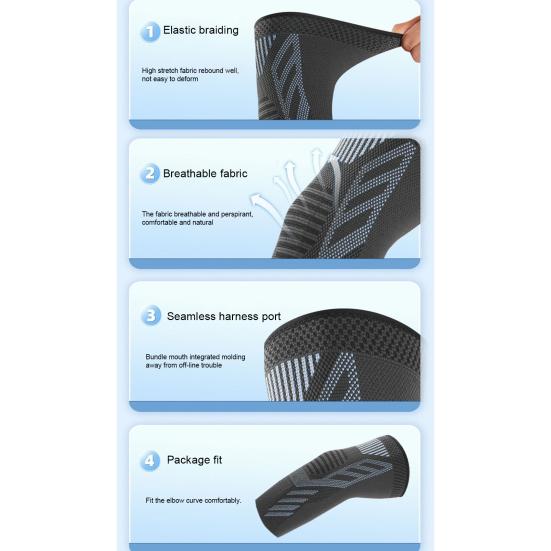 1Pc Arm Support Sleeve All-Around Protection Compression Tightly Wrapped Inflammation Relief Elbow Brace Compression Sleeve Sports Supplies