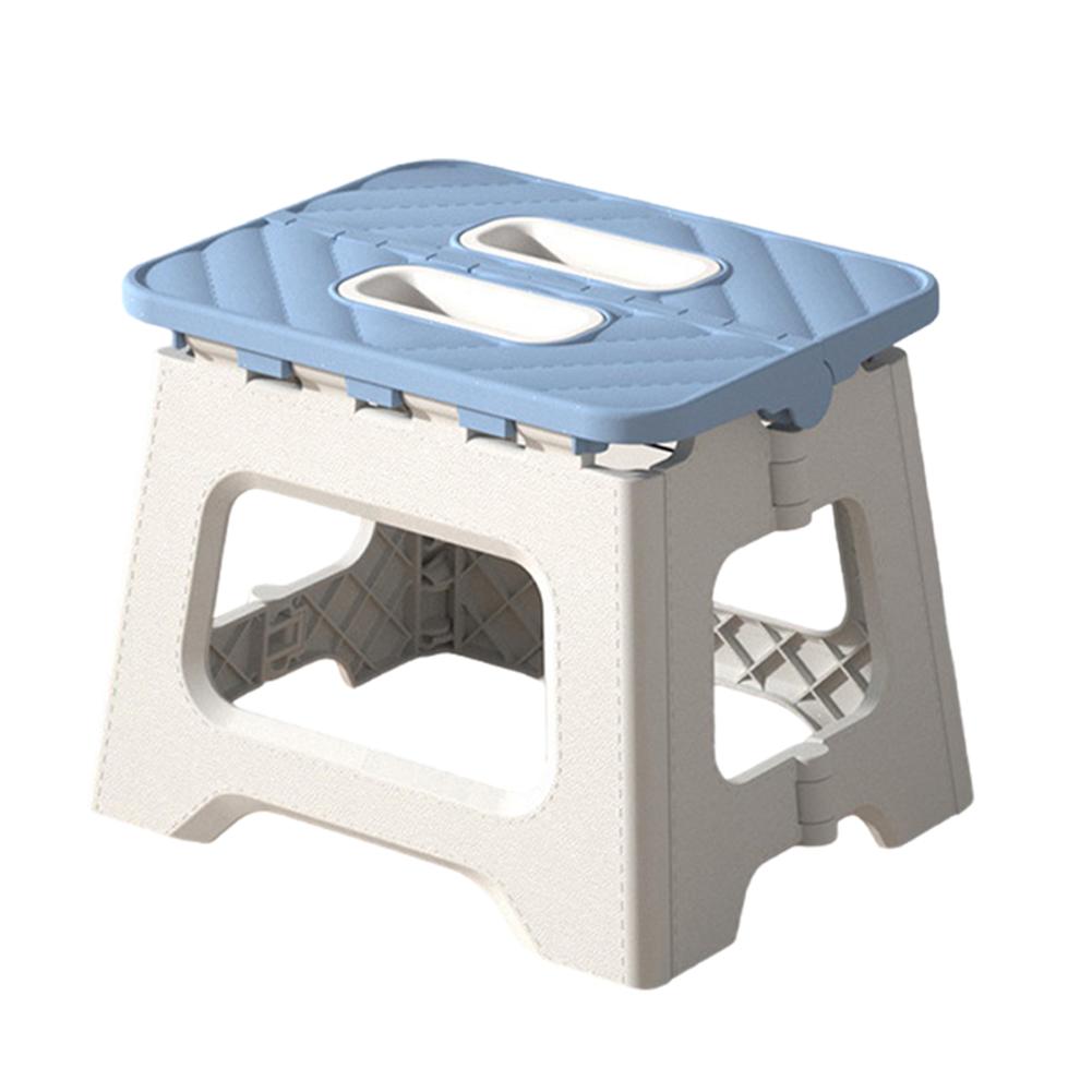 Folding Step Stool with Handle Thickened Footstool Non-Slip Foldable Stool Supports Up To 441LBS for Kitchen Bathroom Bedroom