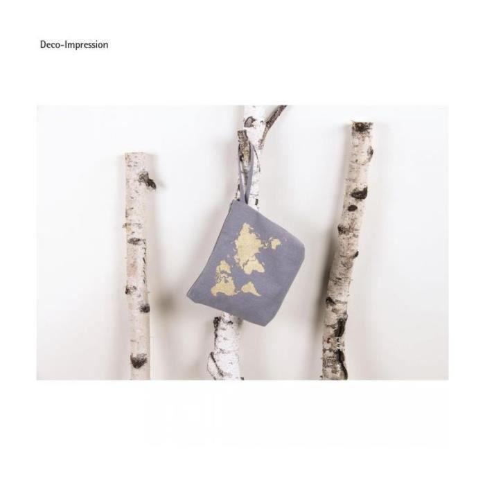 Trousse De Maquillage - Rayher - Gris Souris - Fermeture Éclair - Customisable