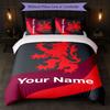 Set Biancheria da Letto Personalizzato Middlesbrough FC con Nome Testo 1 Copripiumino + 2 Federe Logo Calcio Regalo Personalizzato per Occasioni Speciali Decorazione Camera da Letto