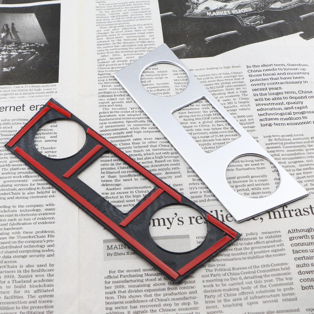 Imitation Carbon Fiber Car Cigarette Lighter USB Panel Cover Trim Sticker for Hyundai Kona 2020 2019 2018 2017 Accessories