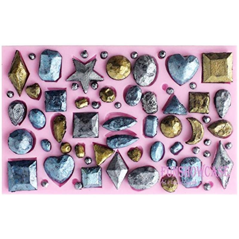 Gemstone Shape Fondant Cake Decorating Sugarcraft Mould Mold