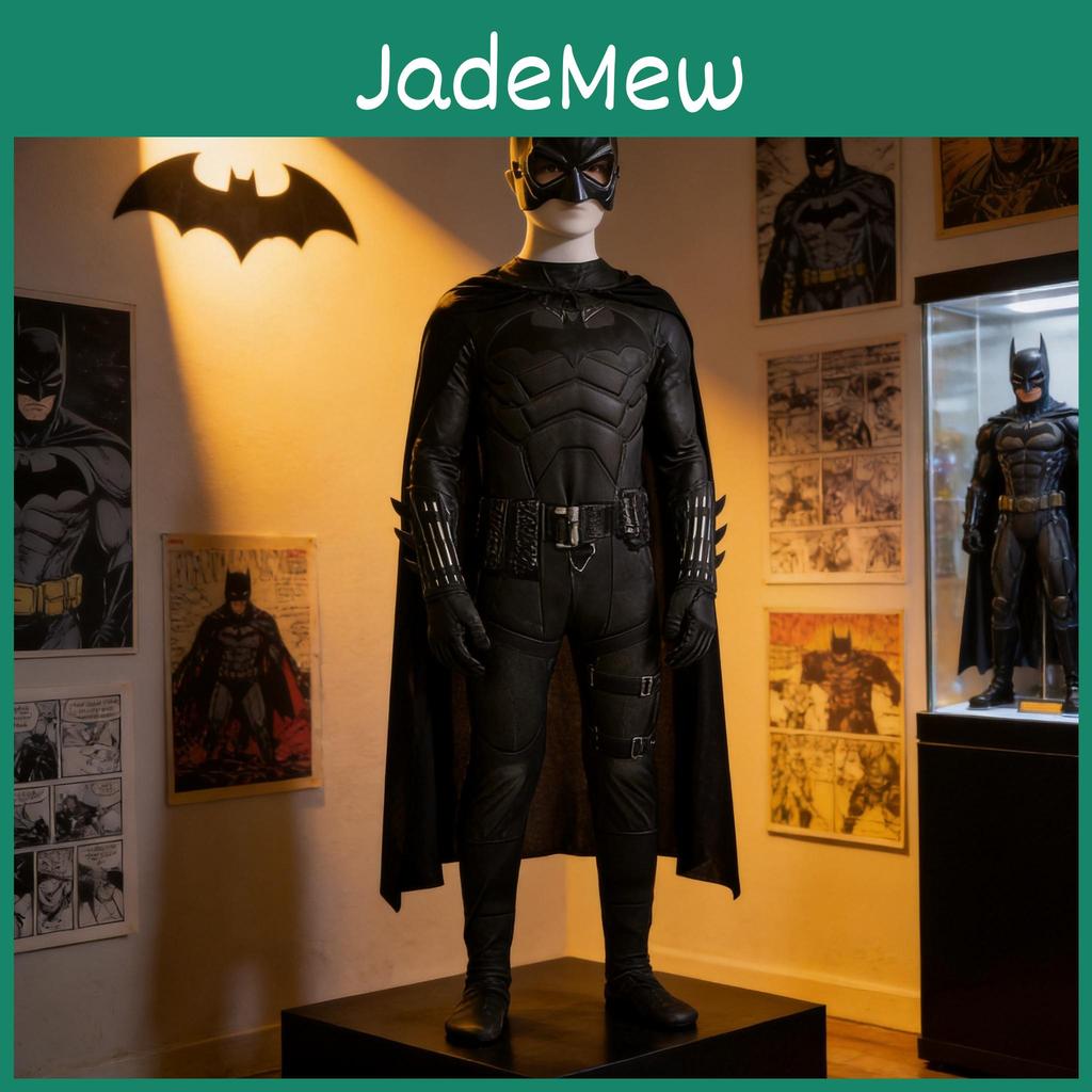 The Batman Kids Adult Halloween Cosplay Costume With Muscle Suit For Role Play
