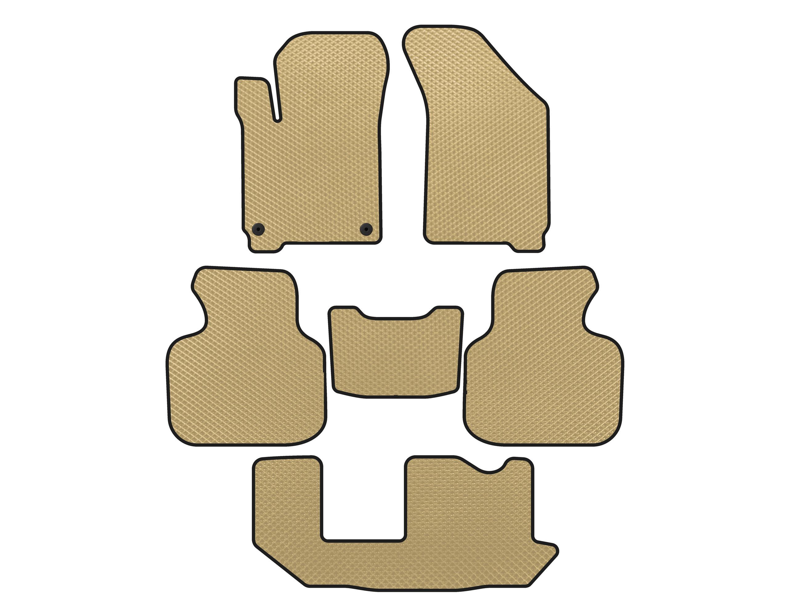 

EVA mats (2011-2020, 3 rows, 7-seater, Beige) for Dodge Journey 2008-