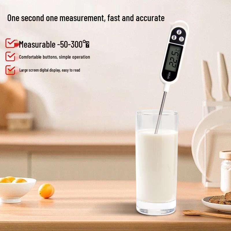 Digital Kitchen Thermometer: Food, Water, Milk, Oil & Baking Probe