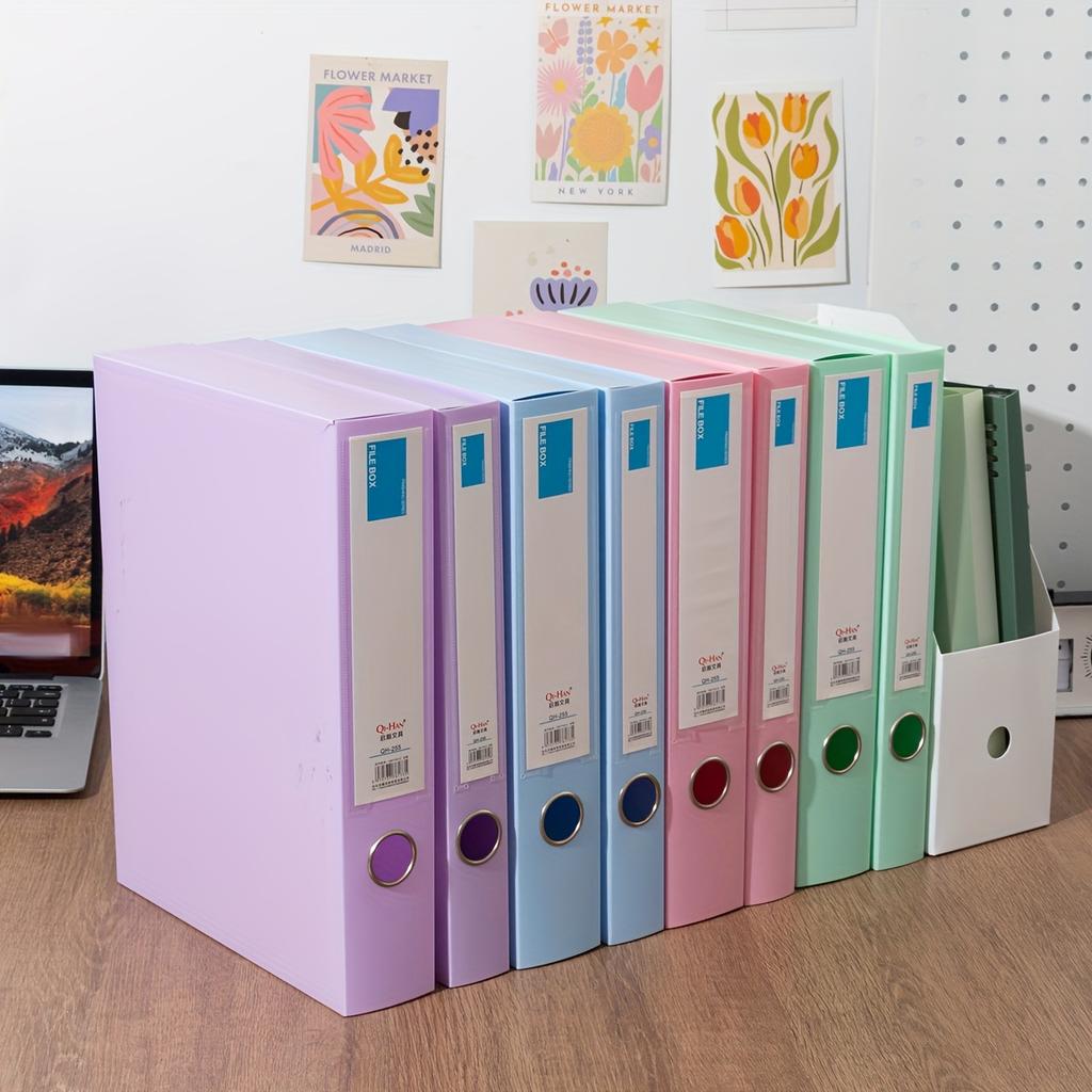 Morandi A4 File Folder for Accounting Vouchers, Document Storage Box, for Personnel And Financial Contracts, Office Supplies