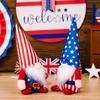 Adorable Plush Independence Day Decor Star Doll With Striped Hat For Festive Styling