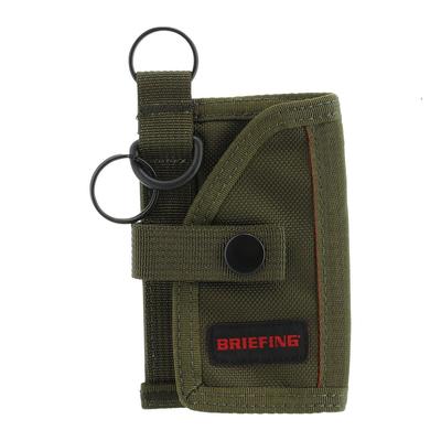 BRIEFING Men's Key Coin Case BRW211A09, Exclusive Custom Model, Lightweight Key Ring Coin Purse [022] Khaki