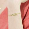BONBEAU Morris pajarita colgante pulsera chapada en oro