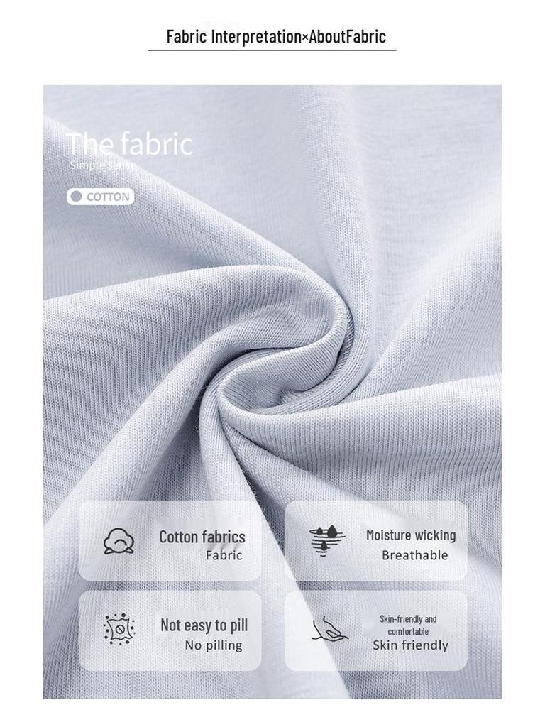 Women's Pure Cotton Loose Mid-Length Nightgown with Bra Pads – Comfortable Anti-Exposure Pajamas for Spring, Suitable for Home or Outdoor Wear.