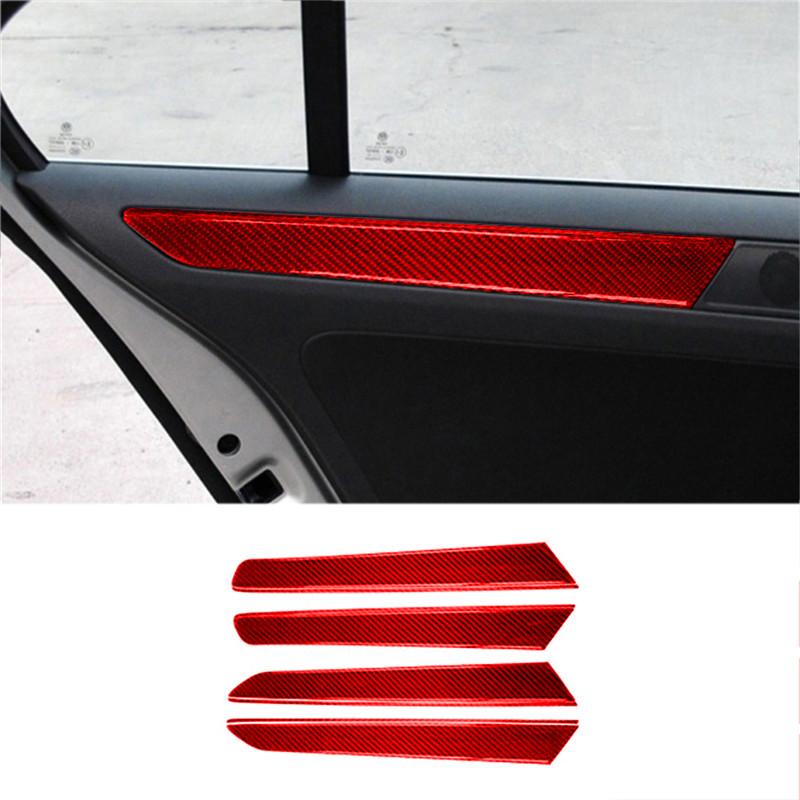 For Volkswagen Jetta 2011 2012 2013 2014 ABS Carbon Fiber Car Center Control Interior Decoration Sticker Car Accessories