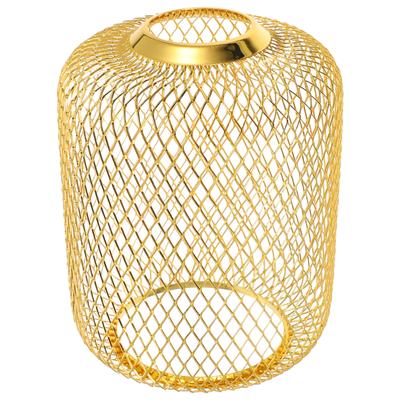 Iron Wire Lampshade Hollow Out Light Shade Decorative Lamp Cover Vintage Style Soft Ambient Lighting Fixture for Living Dining