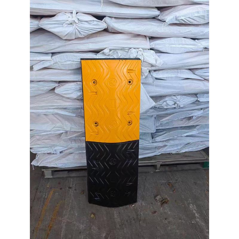 Rubber Speed Bump: Door, Road, Groove, Ramp Mat - Parking Wheel Stopper with Shock Absorption.