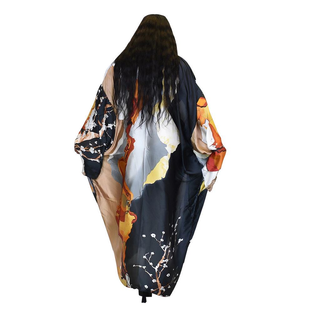 New Women's Multi-Color One Size Cover-Up with Modern Print