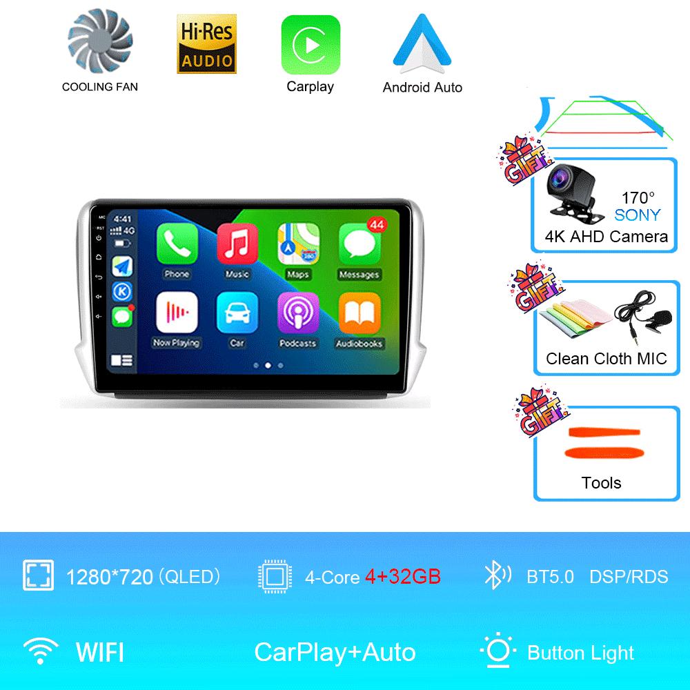 

Автомагнитола Android 14 2 Din Видео Для Peugeot 2008 208 Мультимедийная система 2012 - 2018 GPS-навигация Авторадио WIFI 4G FM Carplay CHINA