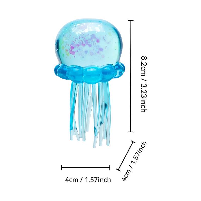 Jellyfish Squishy Fidget Set Rabbit Ice Cream Cone Stress Relief Anti-Anxiety Sensory Squeeze Toys Waterproof Water Play Gift