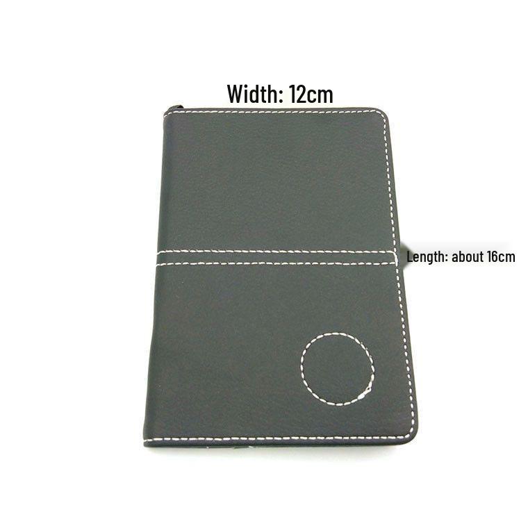 

Premium PU Leather Golf Scorebook Clip for Course Competitions серебряный серый