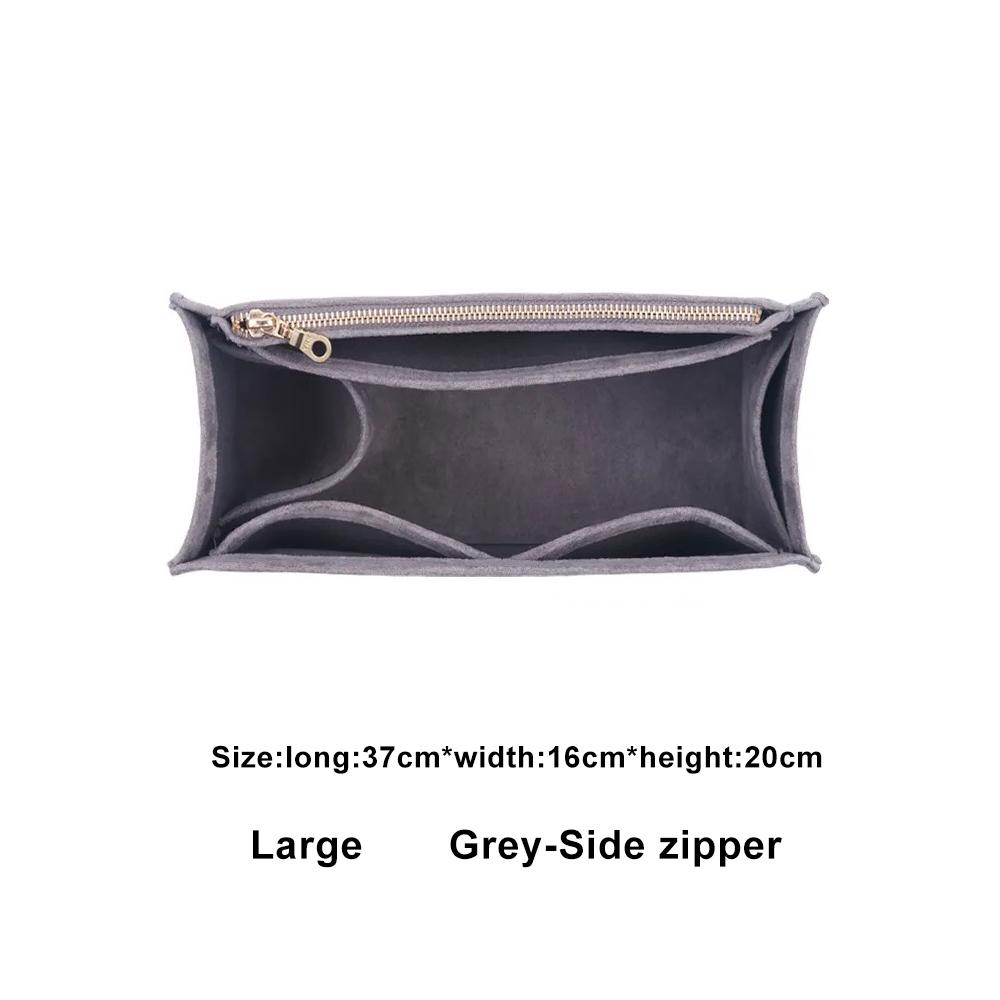 Large Capacity Tote Bag Organizer Makeup Storage Felt Insert Bag Organizer Custom Size Insert Bags for Toiletries Accessories