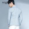 Menseye Summer Cotton Linen Single Row Leisure Suit