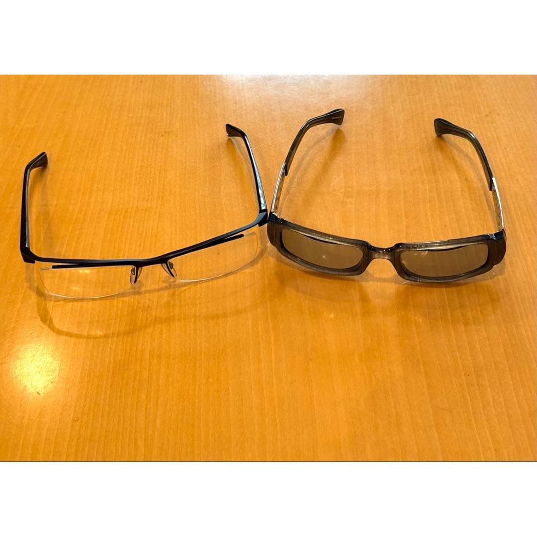 Used [Set of 2] alain mikli glasses without prescription + sunglasses lens replacement required