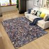 3D Crushed Stone Path Colour Gravel Area Rug Large,Carpet Rug for Living Room Bedroom Sofa Doormat Decoration,Non-slip Floor Mat