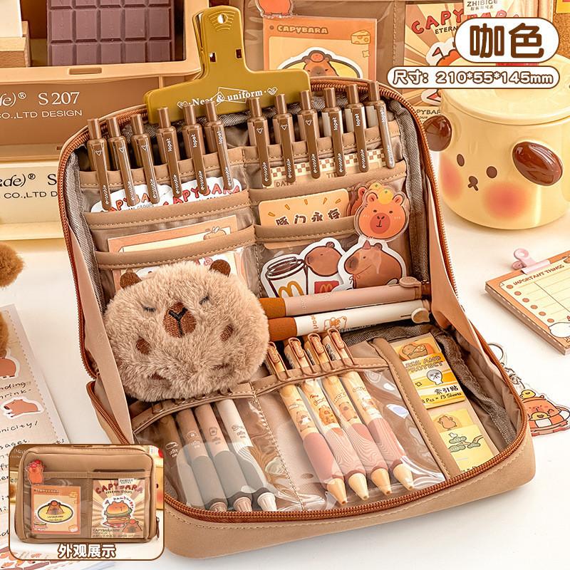 Large Pencil Case for Girls Teens Kids Pencil Bag with Zipper Pencil Pouch Aesthetic Pencil Pen Case Organizer for School