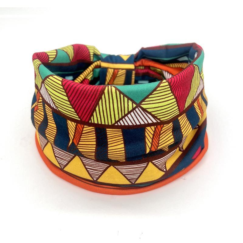 Vintage Boho Flower Print Headbands Women Wide Twist Knotted Elastic Hair Bands for Date Night Casual Outings