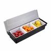 6 Compartment Seasoning Case Bar Condiment Box Holder Bar Drinks Fruit Garnish Cocktail Lime Lemo Snack Container Storage Box