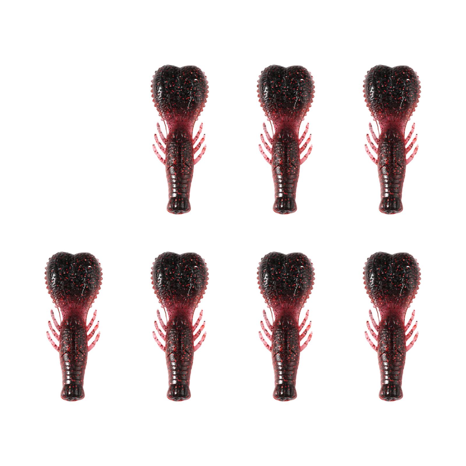 

7 шт. Мягкая приманка Тяжелая рыболовная приманка 6,2 см 6,7 г Приманки-раки Искусственная приманка Свимбейт Морские рыболовные аксессуары 1