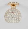 Elegant Gold Crystal Chandelier for Corridor, Balcony, or Cloakroom - Surface-Mounted Decorative Downlight