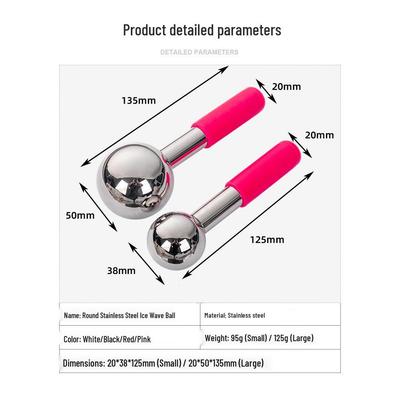 Dual-Use Metal Facial Ice Ball for Hot and Cold Therapy