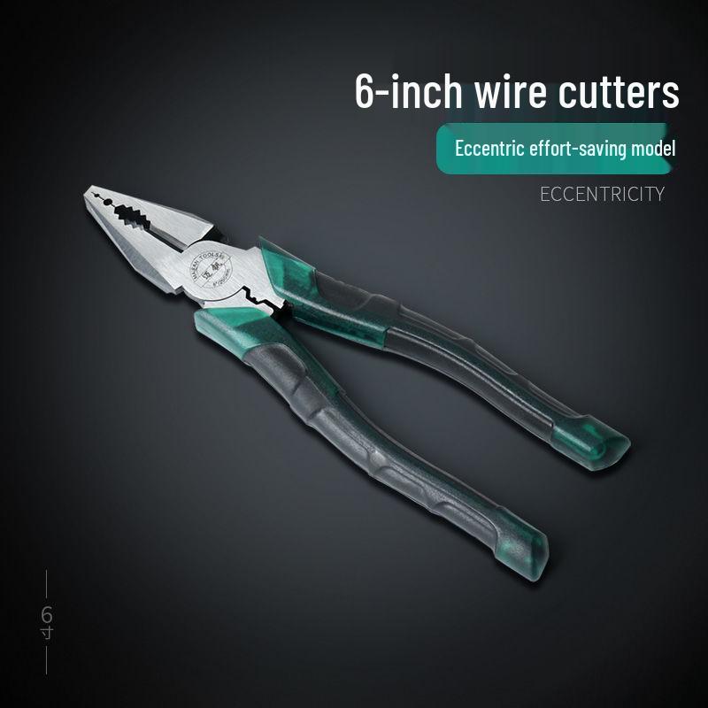Exzentrischer Arbeitsersparender Draht, Spitzzange, Seitenschneider, Multifunktionale 6" & 8" Flachzange - Werkzeugsatz für den Heimwerker