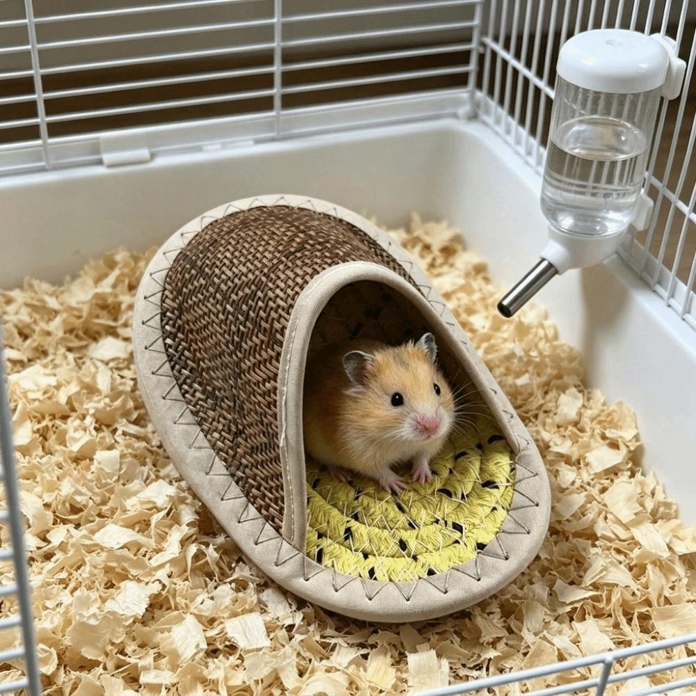 Breathable Hamster Cool Nest Wear Resistant Small Pet Bed Durable Pet Cave Nest  Pet Resting