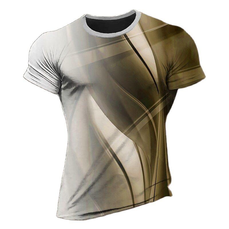Sommer Quick Dry Material Sport T-Shirts Outdoor Laufen Fitness Trainingsanzüge Mode Oansatz T-shirt Für Männer Casual Atmungsaktive Tops
