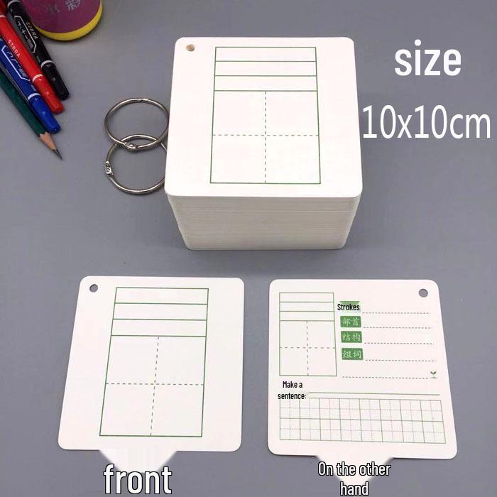 DIY Blank Postcards: Creative Writing, English Word, and Pinyin Greeting Cards