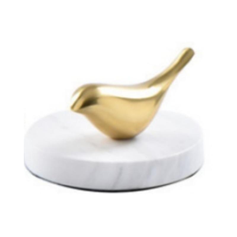 New Chinese and American Bird Ornaments, Handicraft Decoration, Marble Base, Home Modern Model Room, Nordic Accessories