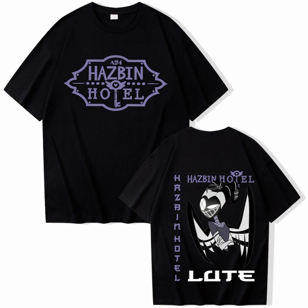 2026 Neues Hazbin Hotel Lute Grafikdesign Hohe Qualität Mode T-Shirt Mann Frau Harajuku Kurzarm Rundhals Lässiges Hemd Geschenk