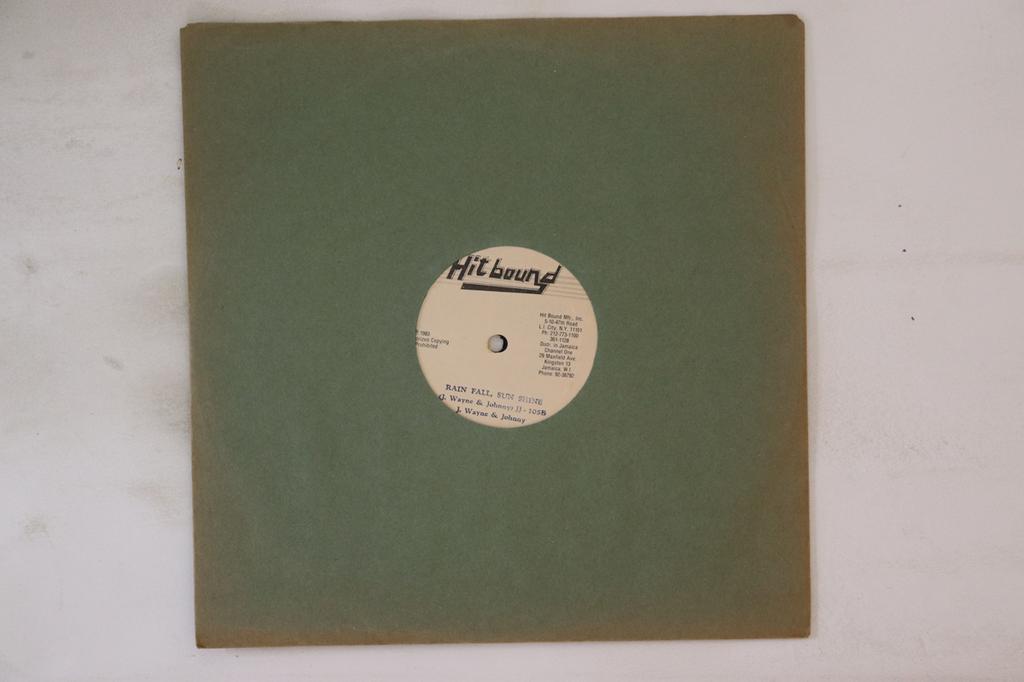 10inch Record JAH WAYNE, JOHNNY P / BARRY BROWN - Rain Fall, Sun Shine / Dreadful Day JJ105 HIT BOUND 1983 US Reggae, Ska & Dub Used