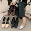 Silver single shoes women's new summer shallow mouth beautiful not tired feet Mary Jane women's shoes with skirt