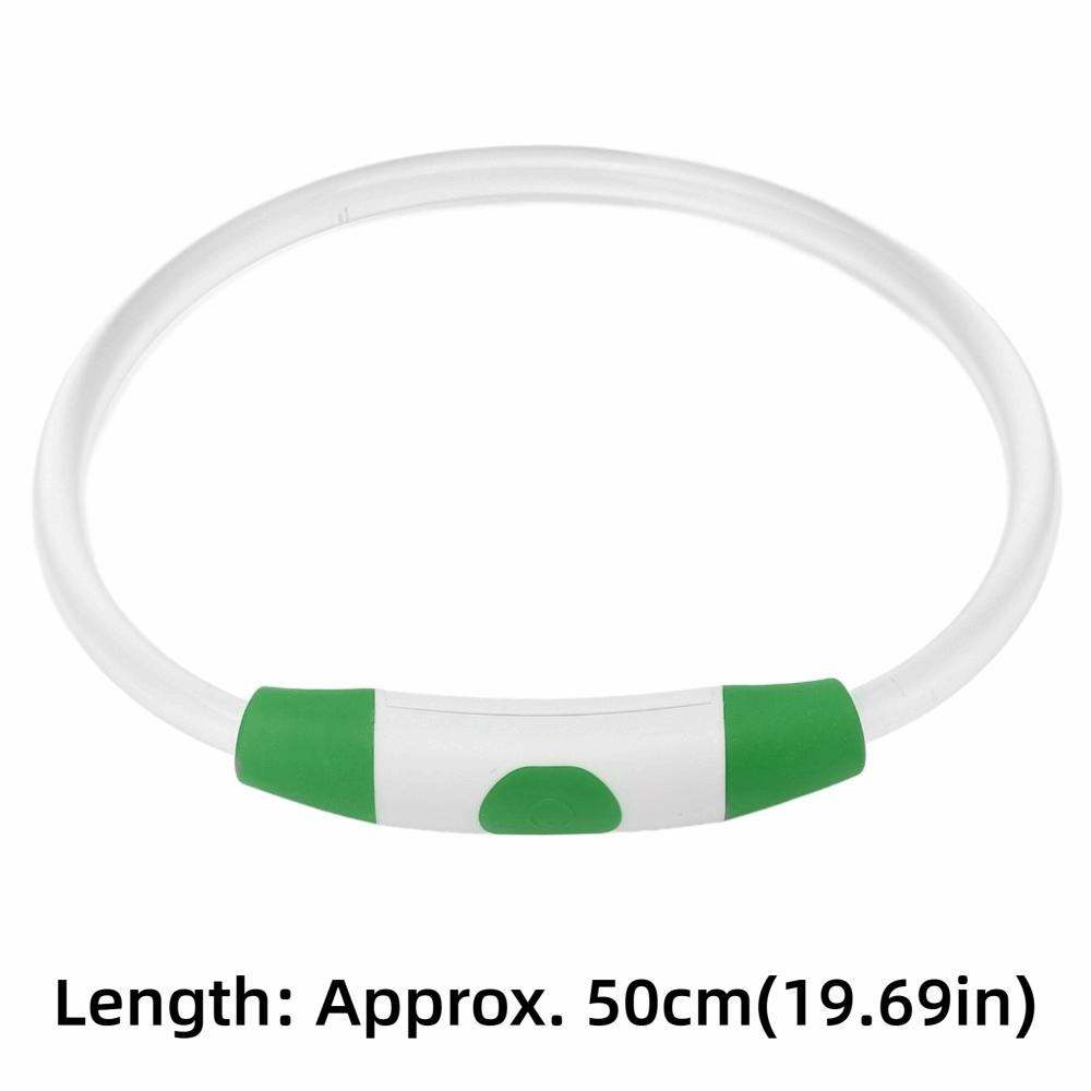 Tube Shape Dog Collar USB Charging Light Collar Safety Design LED Collar Puppy
