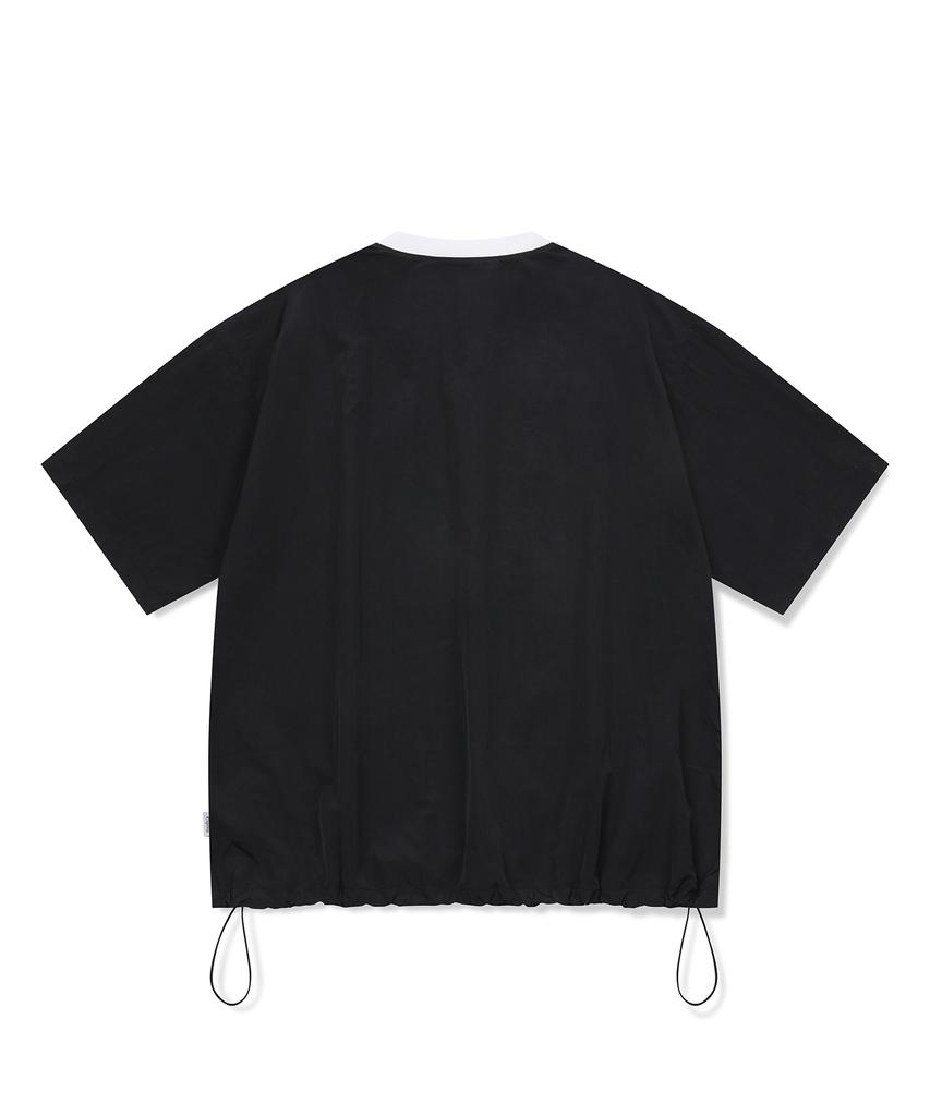 EXPRESSHOLIDAY Authentic Nylon Half T-Shirt_Black (Type B)