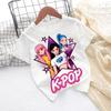 Kpop Childrens T Shirt Cartoon Graphic Short Sleeve Summer Comfortable Top Funny Gift for Fans Harajuku TShirts Girls Clothes