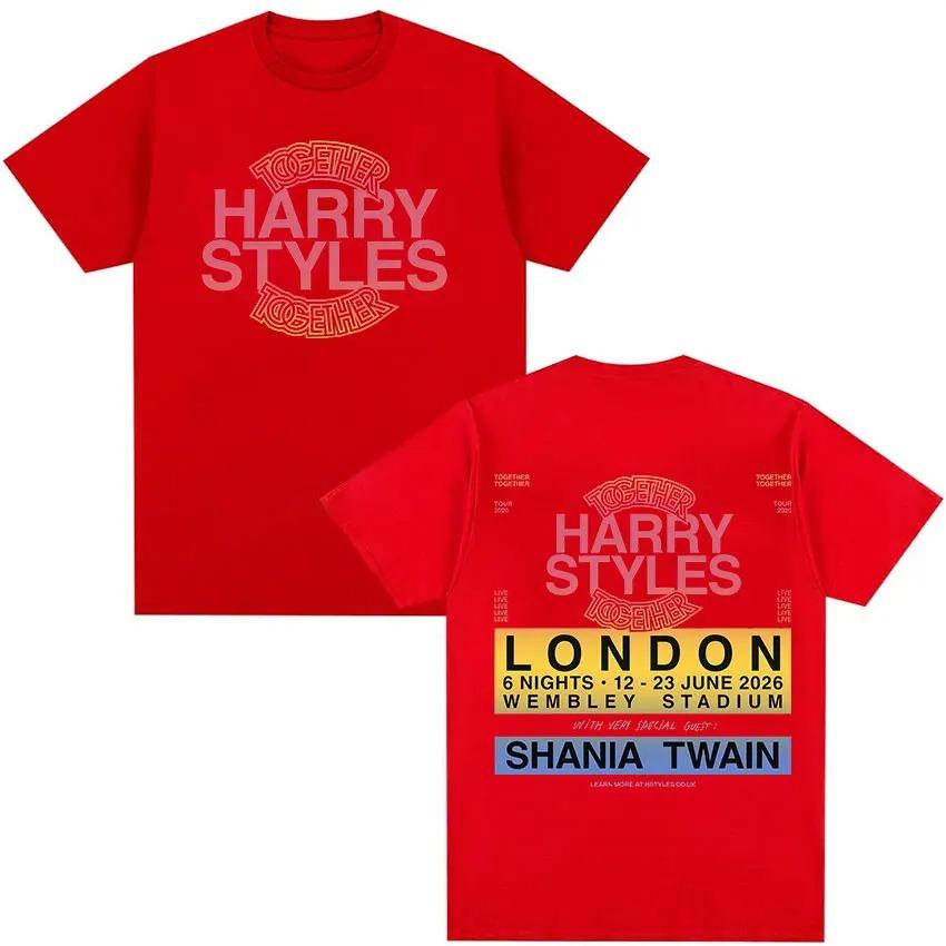 Harry Styles Together 2026 Tour Graphic TShirt Mens Fashion Short Sleeve Tee Unisex High Quality Cotton Fashion TShirt