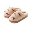 Autumn and Winter Simple Cotton Shoes Indoor Home Velvet EVA Sole, Couple Thick-soled Warm Cotton Slippers